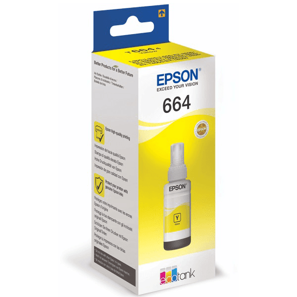 Чернила Epson L100 Yellow 70 ml (C13T66444A)