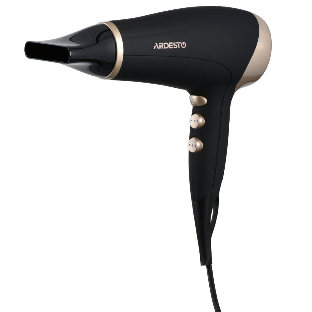 Фен для волос Ardesto HD-522, 1800-2200W, 2 скорости, 3 температурных режима, Cool Shot, чёрный