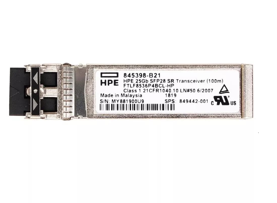 SFP-модуль HPE 25Gb SFP28 SR 100m (845398-B21)