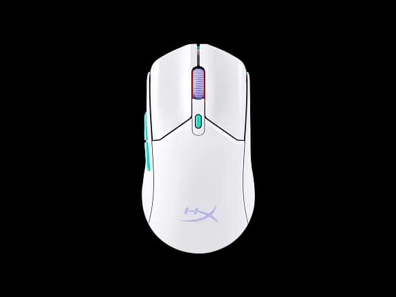 Игровая мышь HyperX Pulsefire Haste 2 Core Wireless (White) (8R2E7AA)