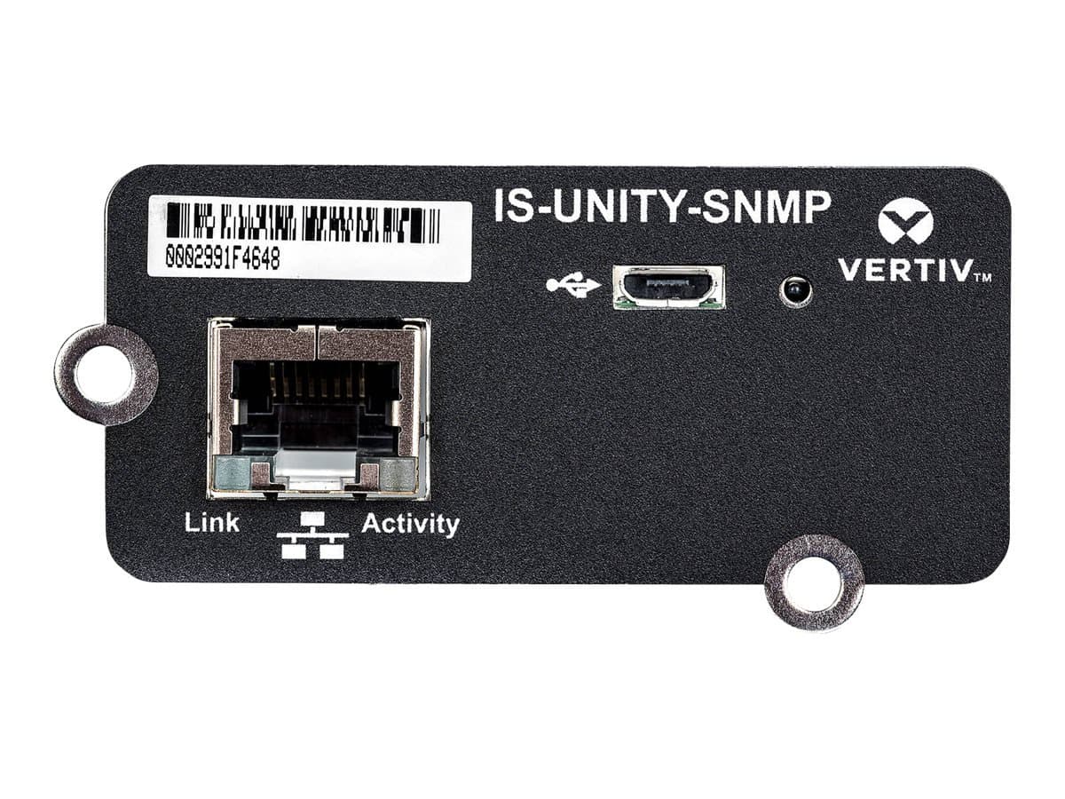 SNMP-карта для ИБП Vertiv IntelliSlot Unity (IS-UNITY-SNMP)