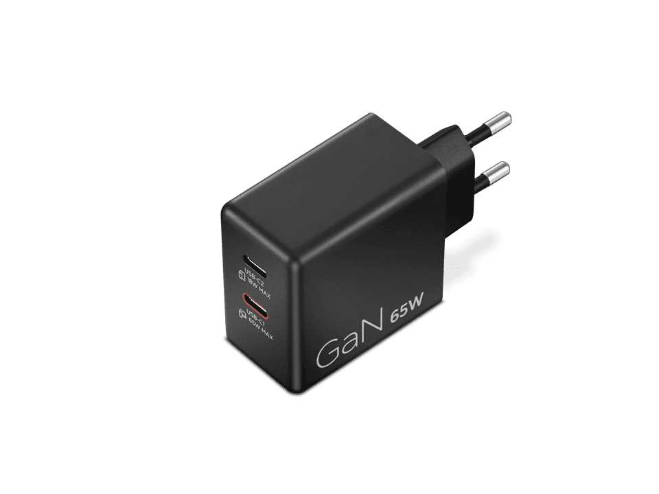 Зарядное устройство Lenovo Dual USB-C 65W GaN (40AW065BEU)