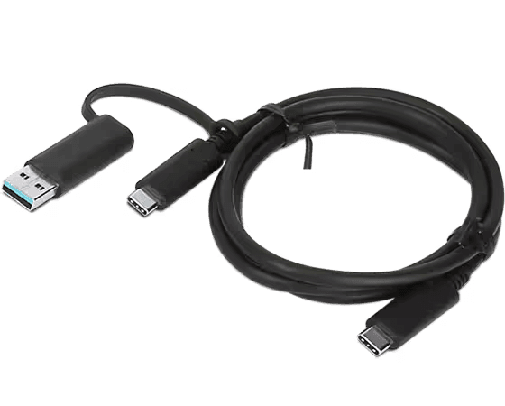 Кабель USB-C Lenovo Hybrid USB-C, с адаптером USB-A (4X90U90618)