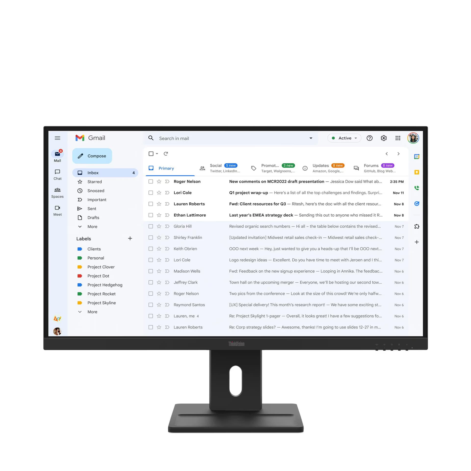 Монитор Lenovo ThinkVision E27-40 (64BCMAT4EU)