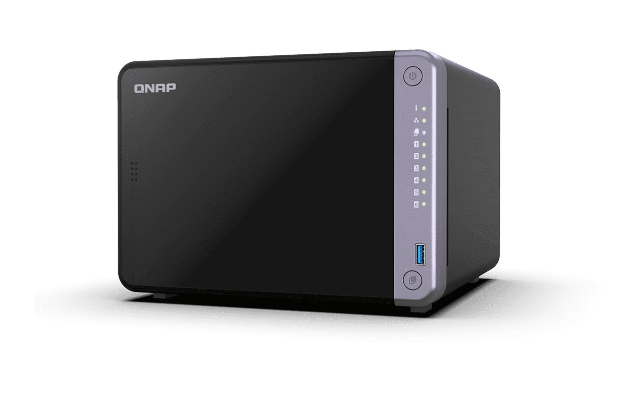 NAS-сервер QNAP 6-bay, AL524 4C 2.0GHz, 4GB DDR4, 2x 10GbE SFP+