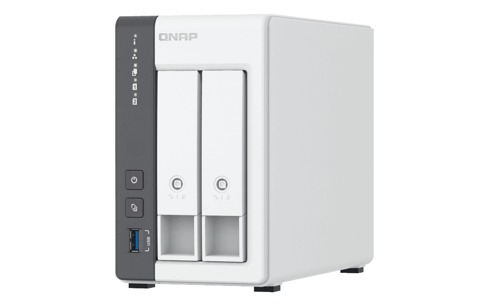 NAS-сервер QNAP TS-216G, 2 bay, ARM 4C 2.0GHz, 4GB RAM, 2.5GbE, NPU