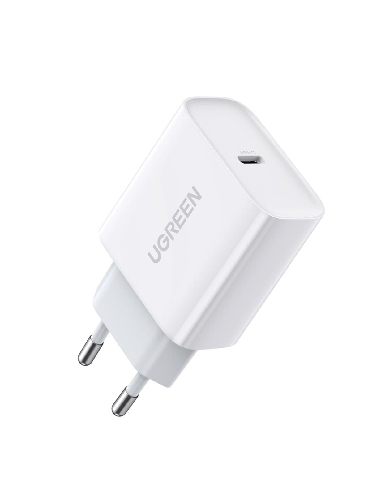 Зарядное устройство Ugreen Charging Power Адаптер with PD 20W EU (White) (60450)