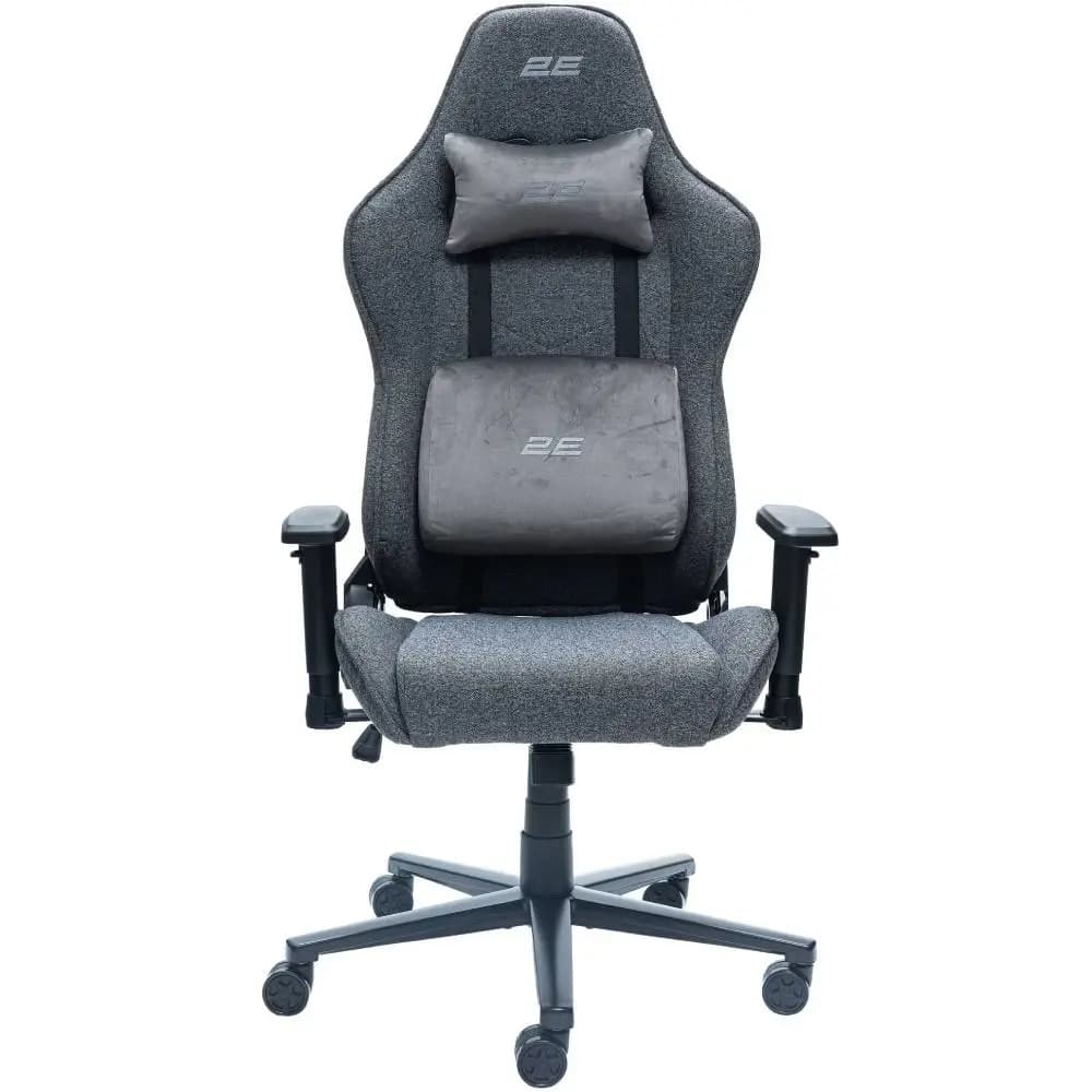 Игровое кресло 2E BUSHIDO Lite, fabric, 2D-Armrests, dark grey (2E-GC-BUS-ESGY)