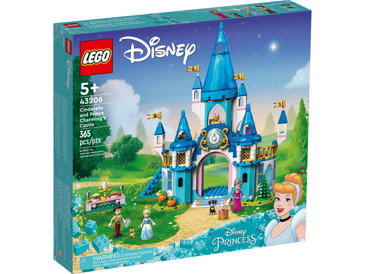 Конструктор LEGO Disney Princess Cinderella and Prince Charming's Castle (43206)