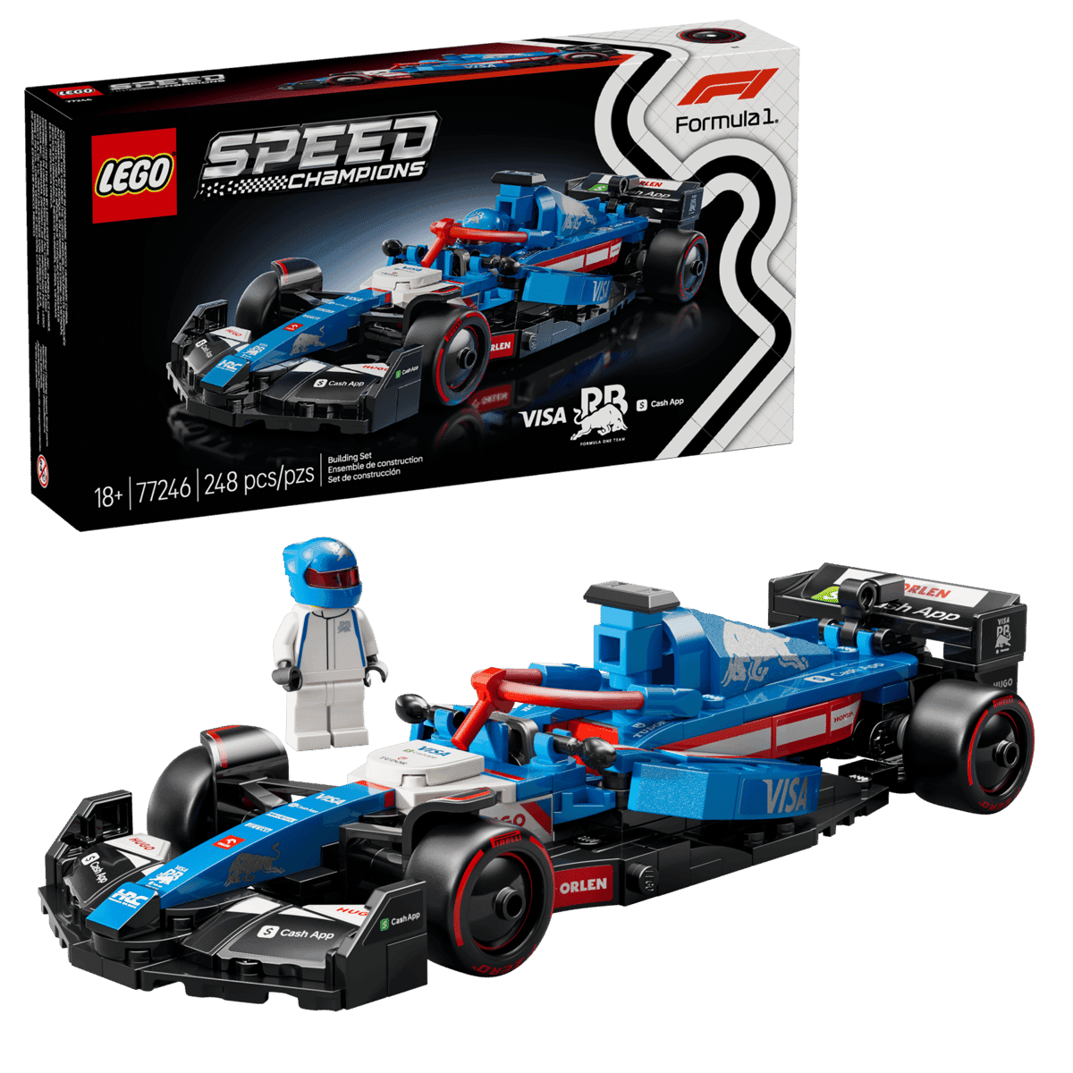 Конструктор LEGO Speed Champions Visa Cash App RB VCARB 01 F1 Race Car (77246)