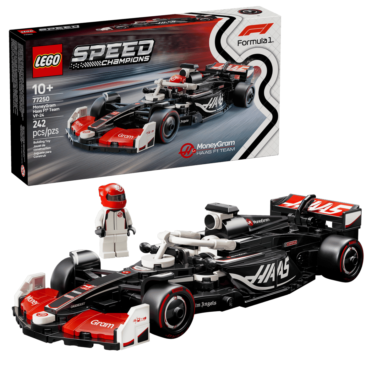 Конструктор LEGO Speed Champions MoneyGram Haas F1 Team VF-24 Race Car (77250)