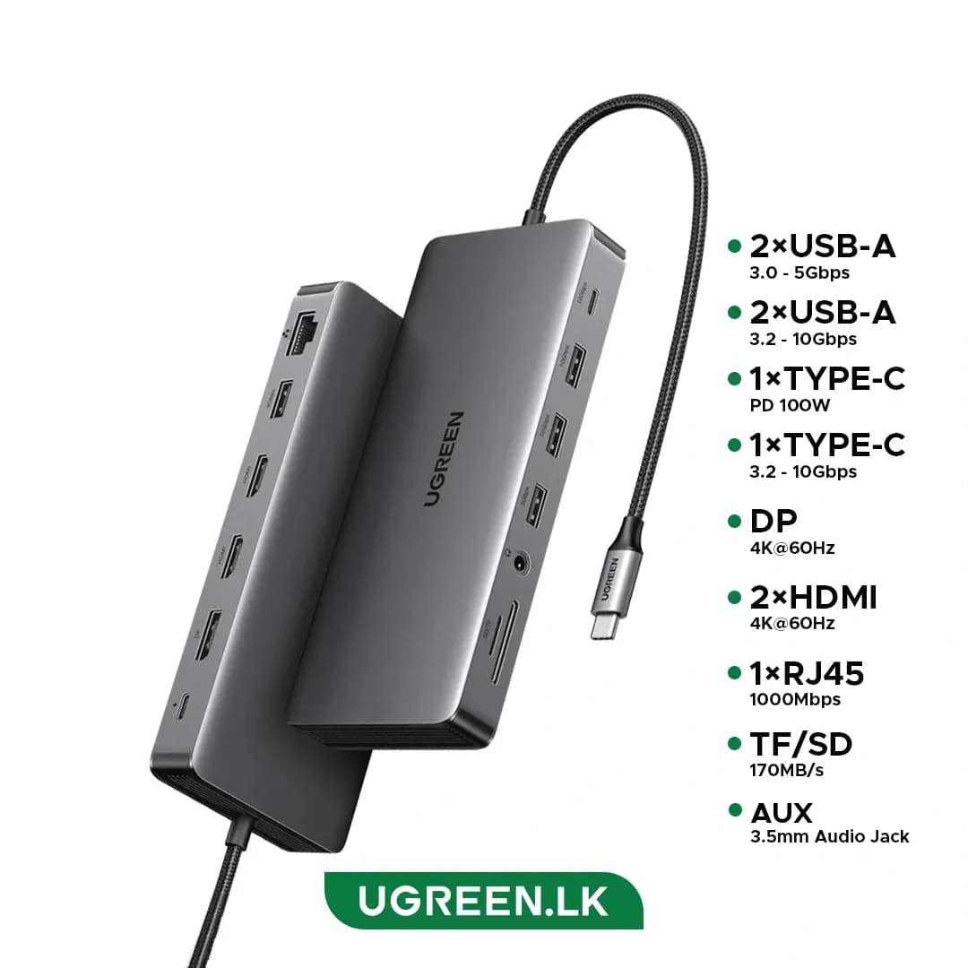Многофункциональный USB-C адаптер Ugreen (15978)