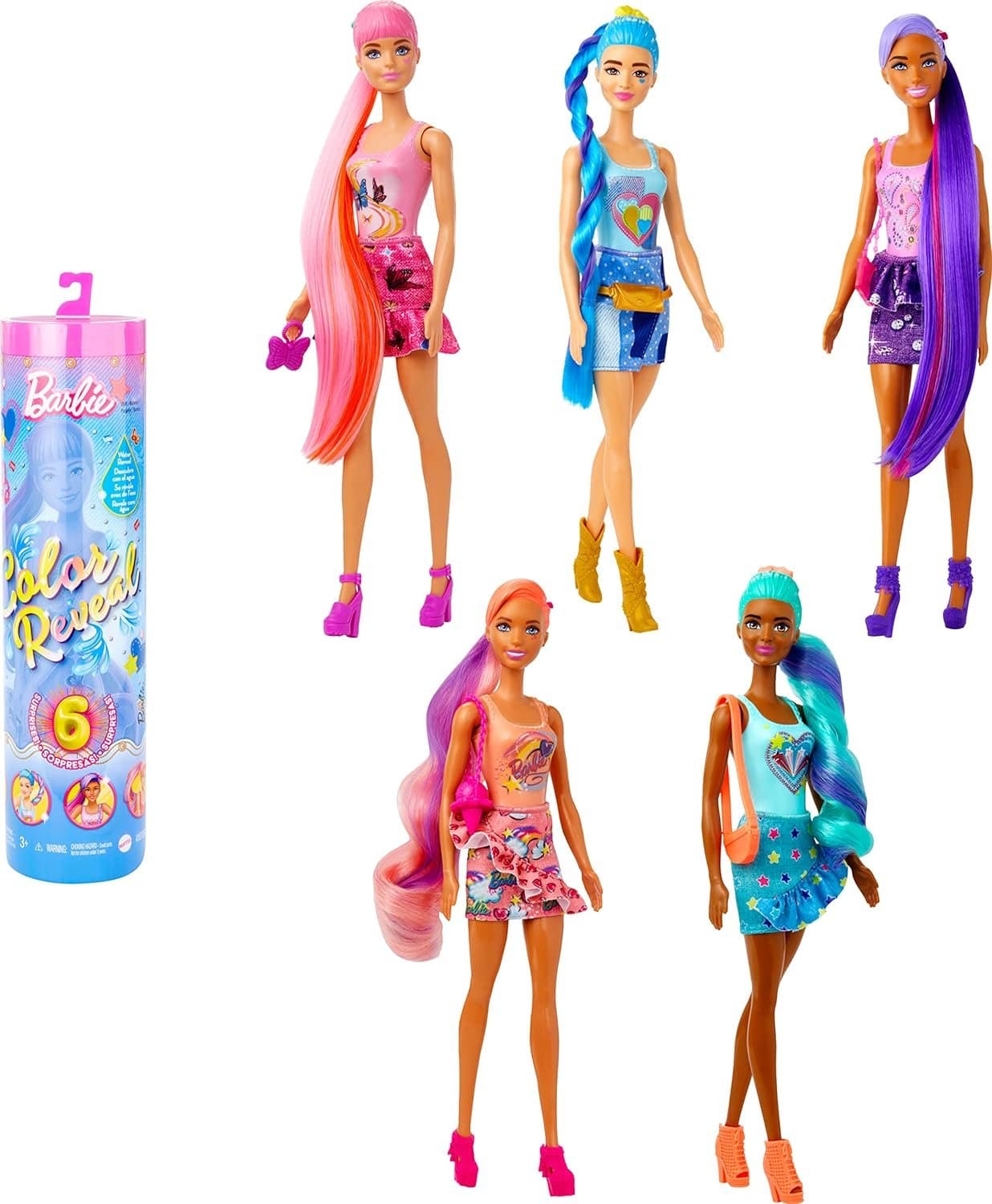 Кукла Mattel Color Reveal Barbie Totally Denim Series Asst (HJX55)