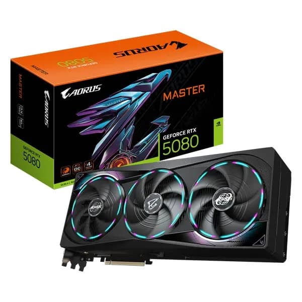 Видеокарта Gigabyte Aorus GeForce RTX 5080 Master 16GB GV-N5080AORUS M-16GD (GV-N5080AORUS_M-16GD)