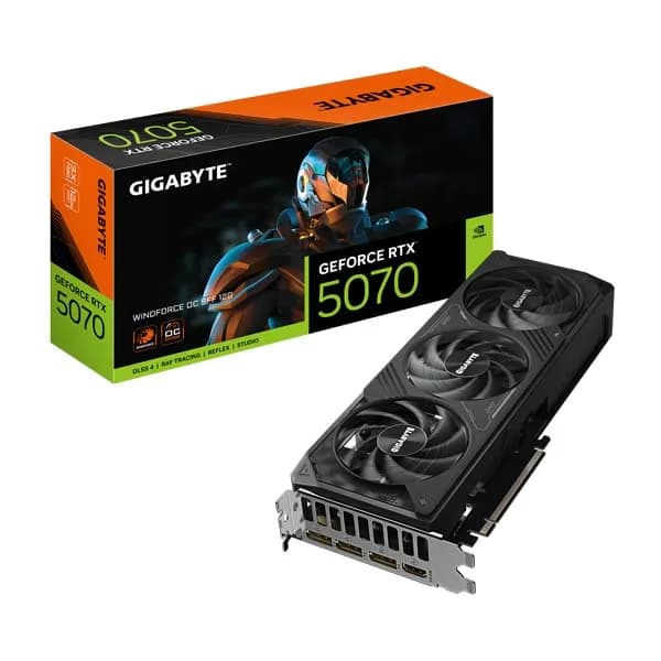 Видеокарта Gigabyte GeForce RTX 5070 WINDFORCE OC SFF 12GB GV-N5070WF3OC-12GD