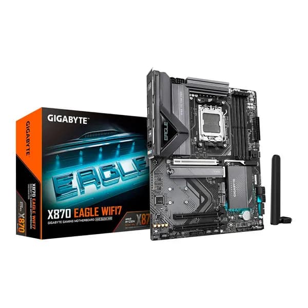 Материнская плата Gigabyte X870 EAGLE WIFI7 sAM5 X870 4xDDR5 M.2 HDMI DP Wi-Fi BT ATX (X870_EAGLE_WIFI7)