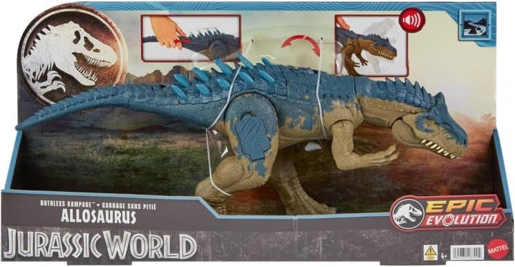 Oyuncaq dinozavr Mattel JW Rampagin' Allosaurus (HRX50)