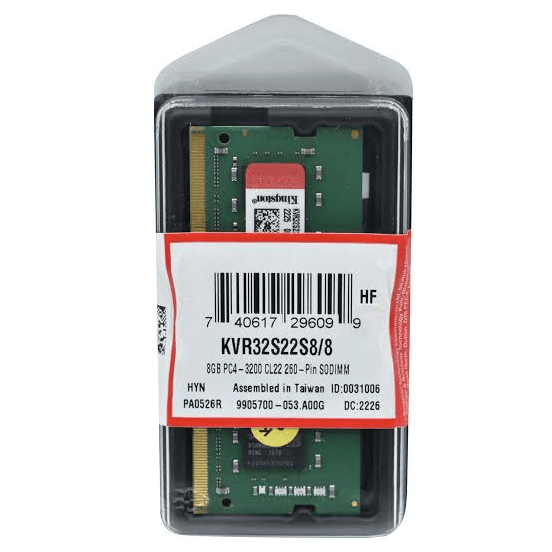 Оперативная память (RAM) Kingston 8GB DDR4 PC4-25600 260-pin SODIMM (KVR32S22S8/8)