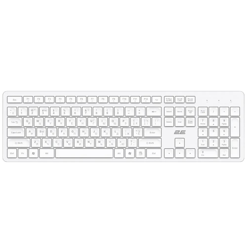 Клавиатура 2E KS260 2E-KS260WWH White