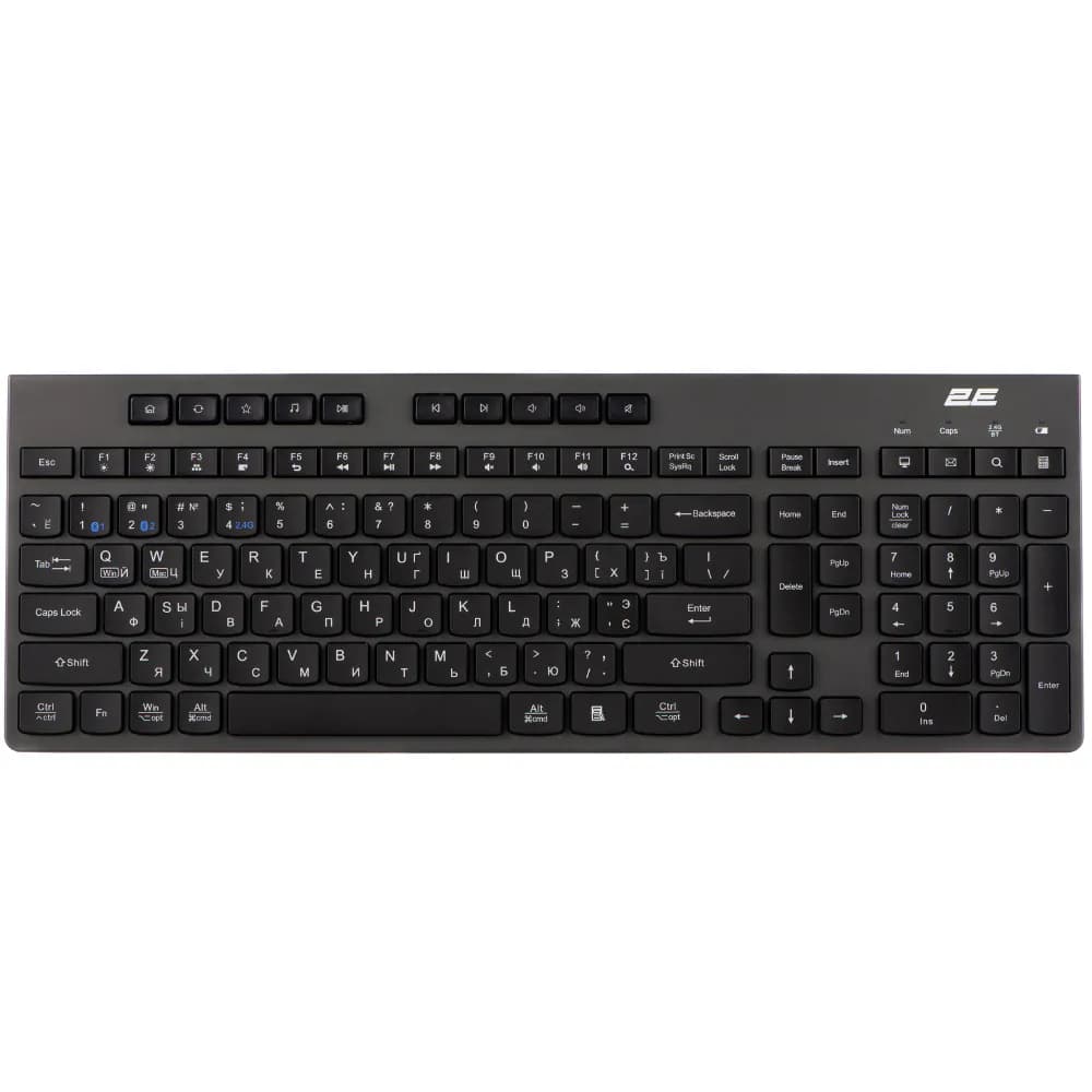 Клавиатура 2E KS280 2E-KS280WBGR_AK Black Grey