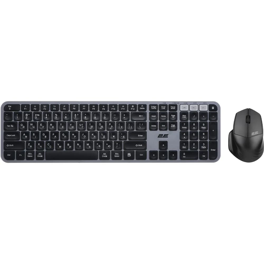 Комплект клавиатура и мышь 2E MK440 2E-MK440WBGR_UA Grey Black