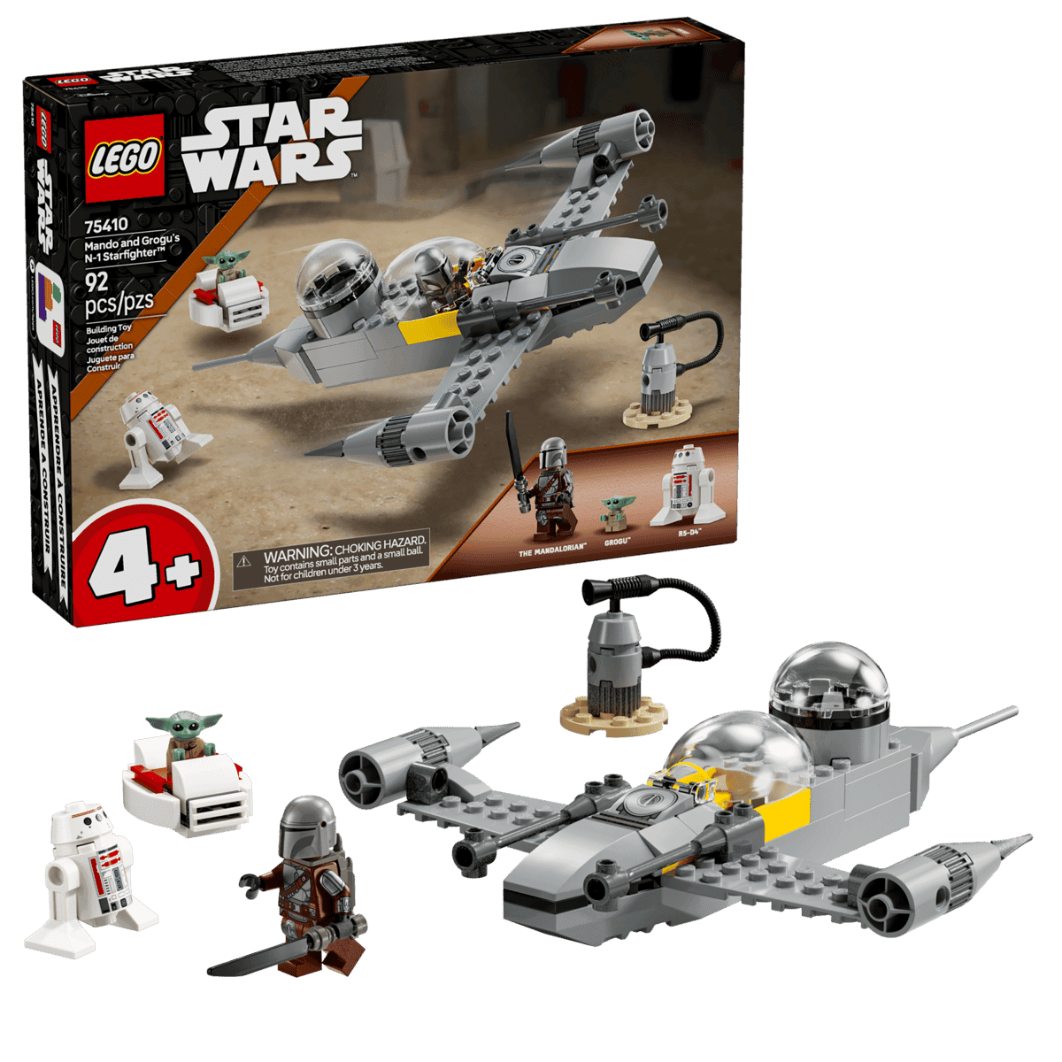 Конструктор LEGO Star Wars Mando and Grogu's N-1 Starfighter (75410)