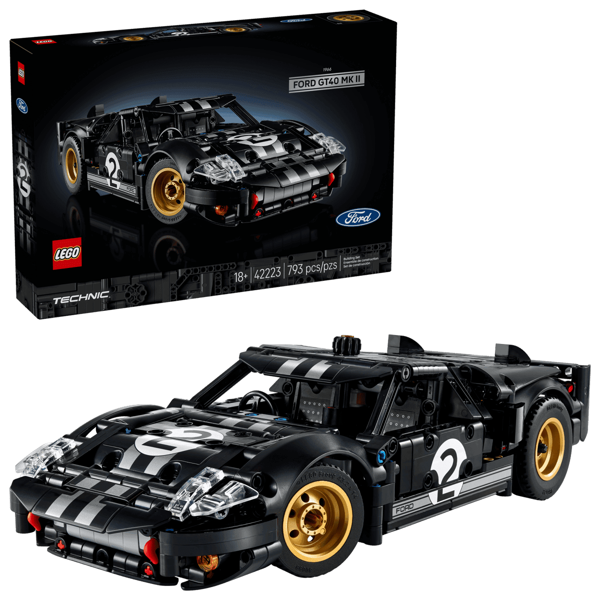 Конструктор LEGO Technic 1966 Ford GT40 MKII Race Car (42223)