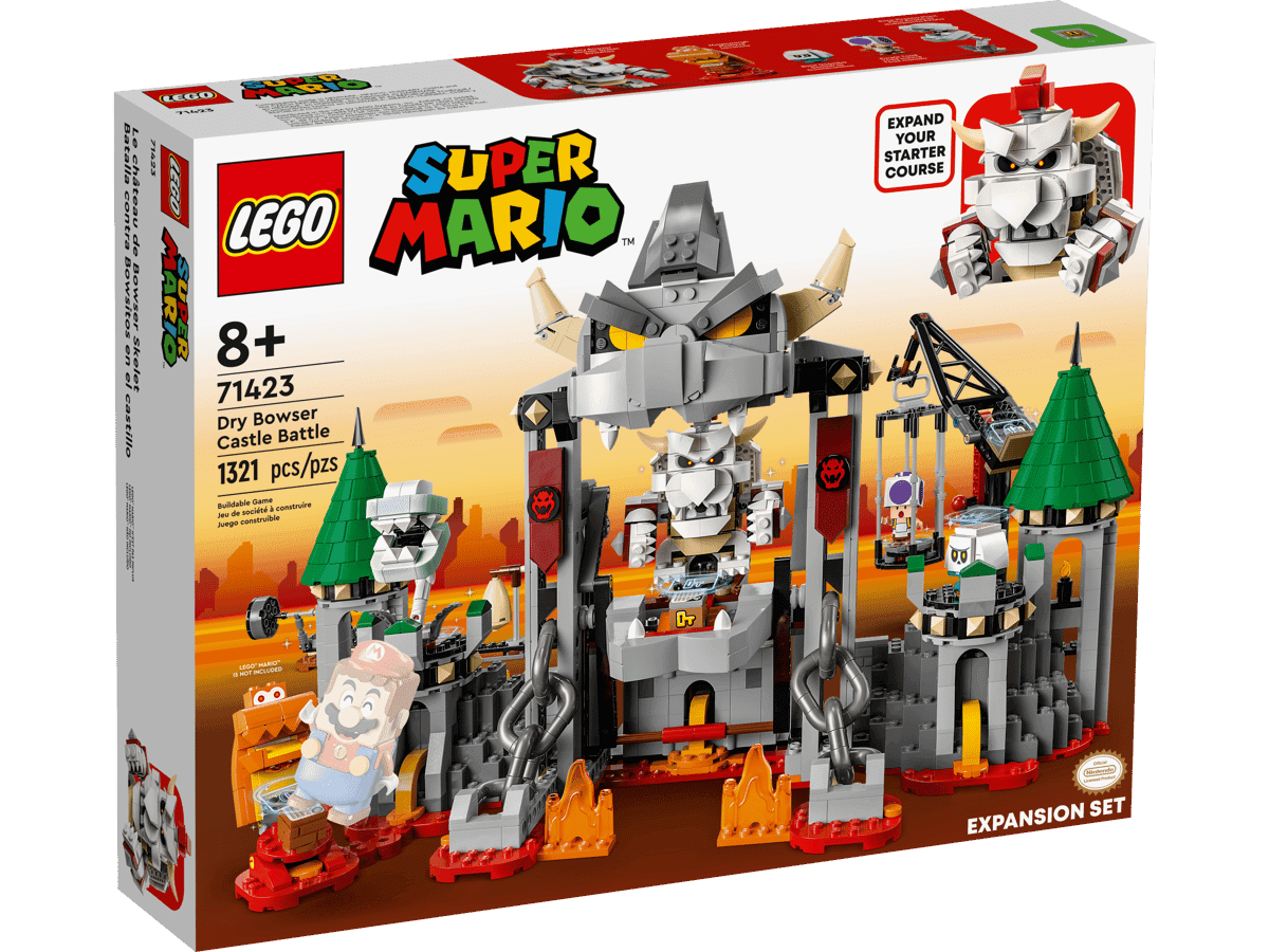 Конструктор LEGO Super Mario Dry Bowser Castle Battle Expansion Set (71423)