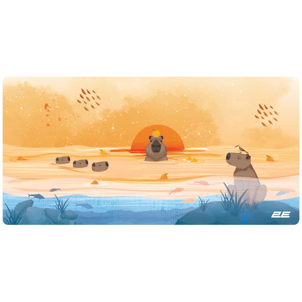 Mousepad 2E Capybarra L, Yellow (2E-PAD-L-CAPY-YELLOW)