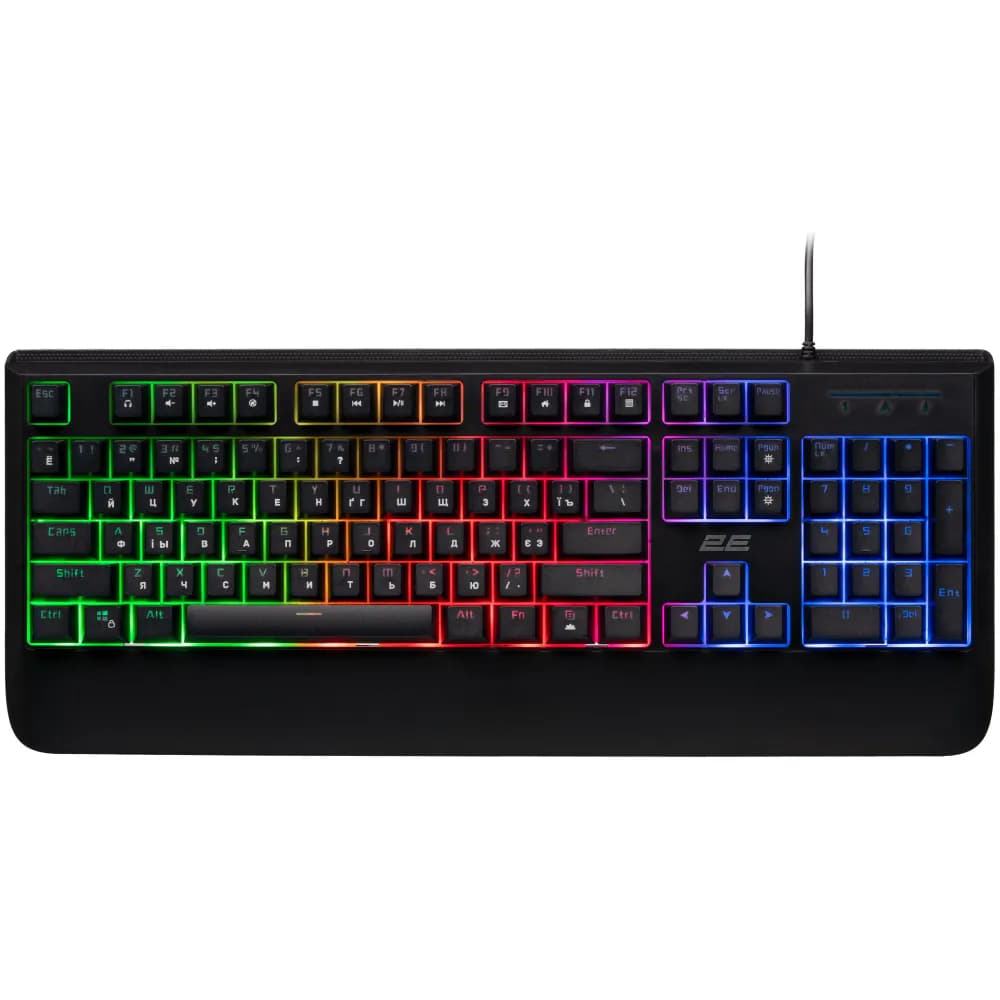 Игровая клавиатура 2E Membrane KG325 104key, USB-A, EN/UA/RU, LED, black (2E-KG325UB)