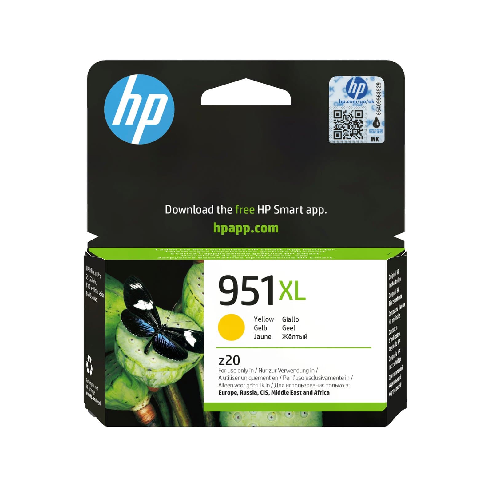 Струйный картридж HP 951XL повышенной ёмкости Yellow (CN048AE)