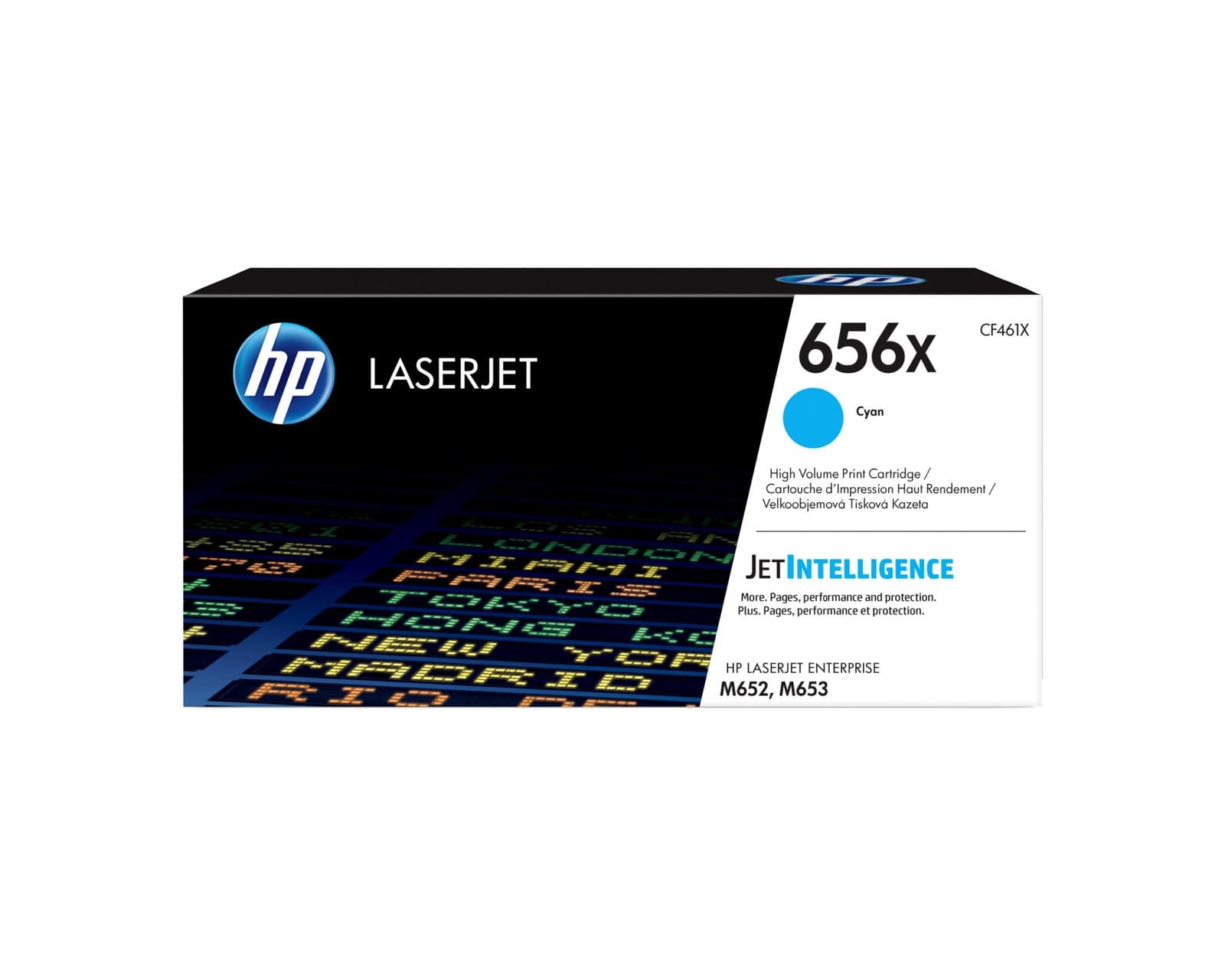 Тонер-картридж HP 656X повышенной ёмкости Cyan LaserJet (CF461X)