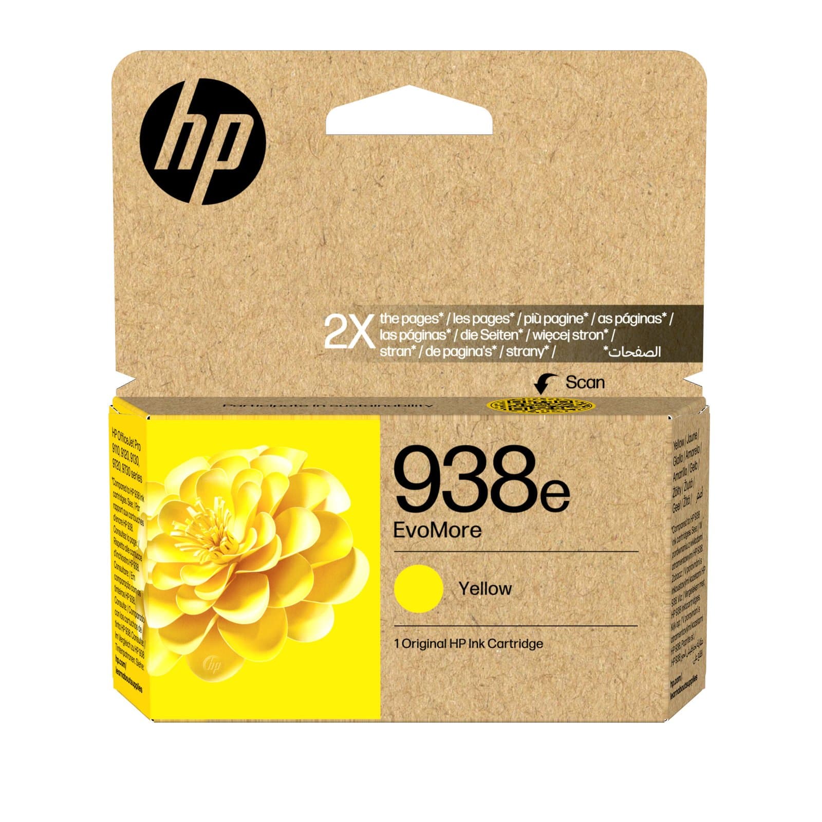 Струйный картридж HP 938e EvoMore Yellow (4S6Y1PE)