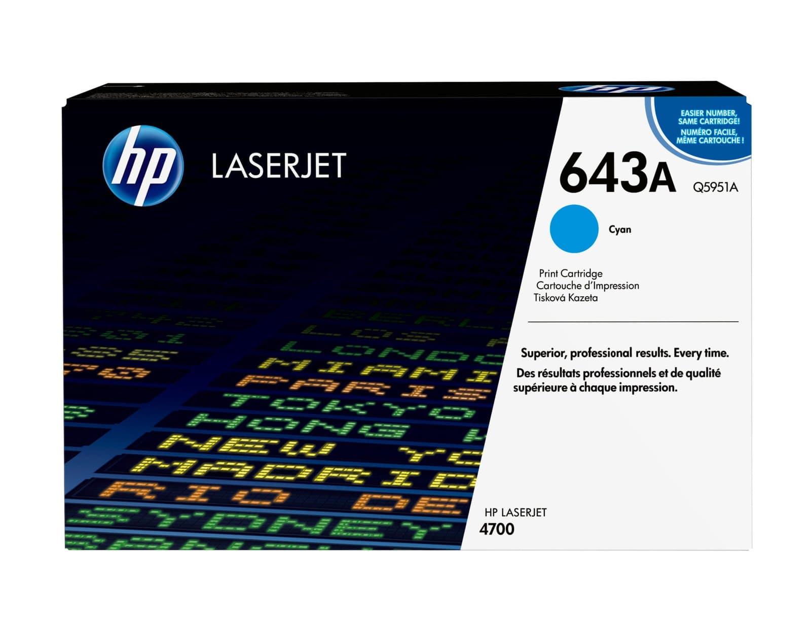 Тонер-картридж HP 643A Cyan LaserJet (Q5951A)