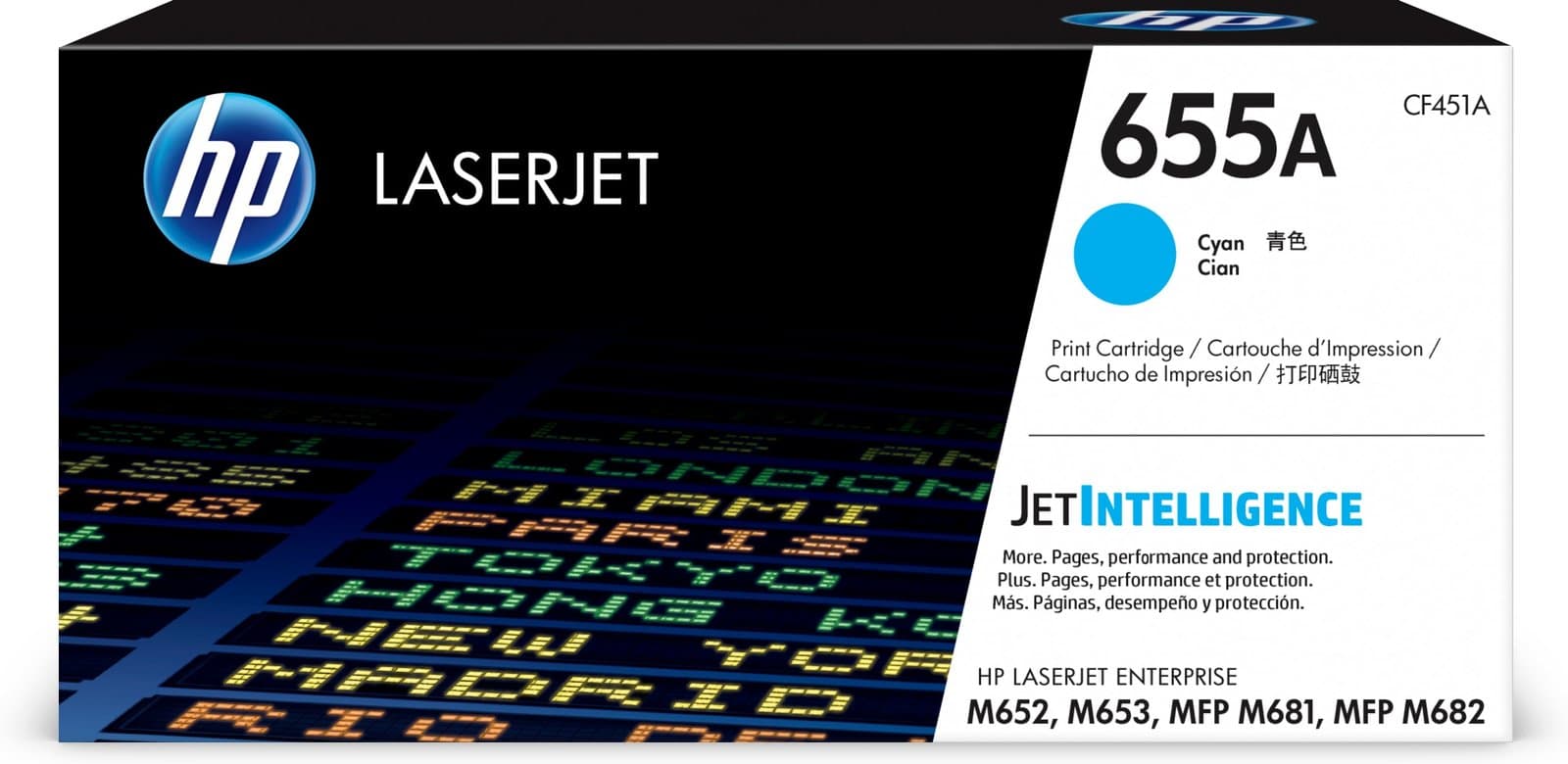 Тонер-картридж HP 655A Cyan LaserJet (CF451A)