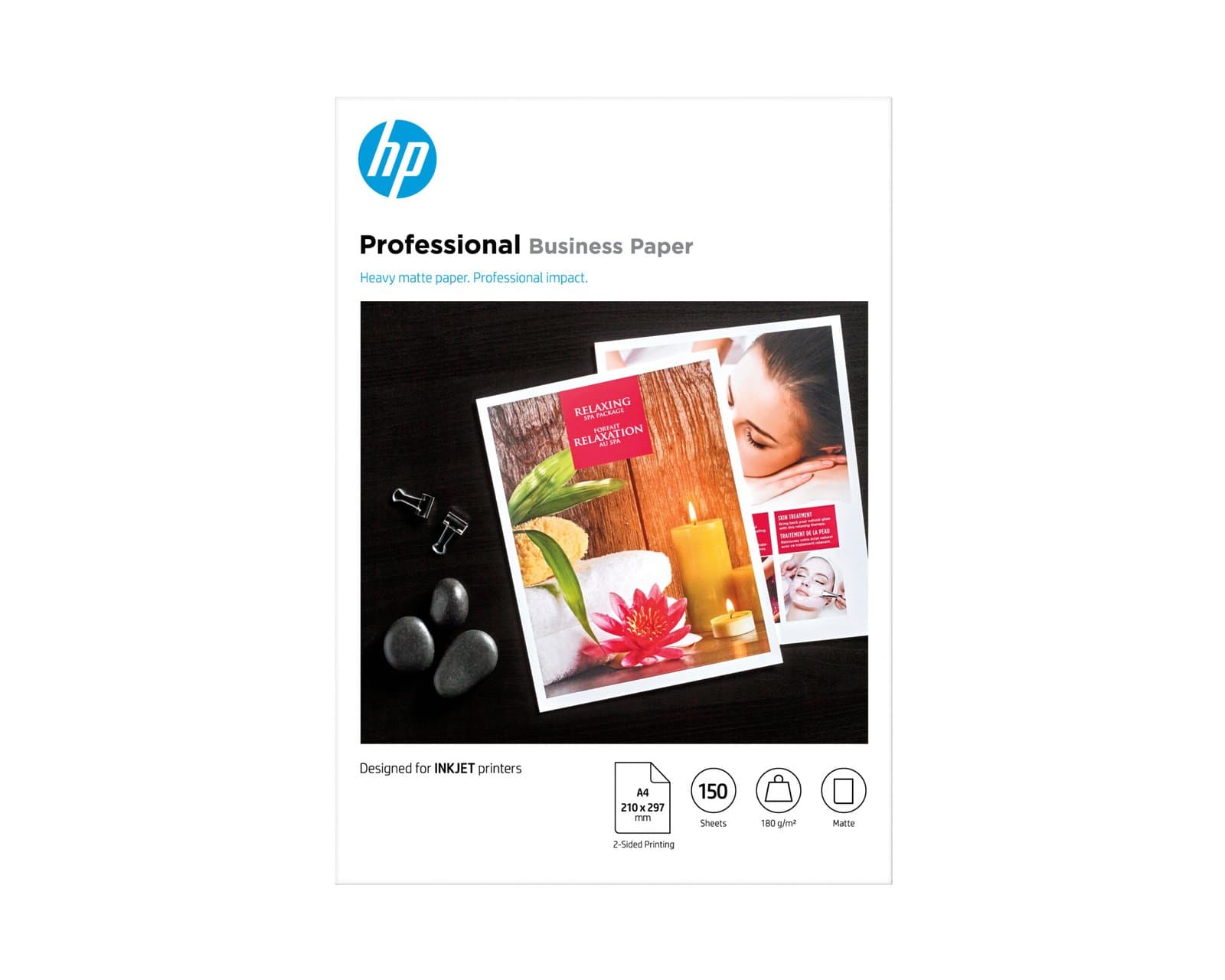 бумага HP Professional Inkjet Matte FSC Paper 180 gsm-150 sht/A4/210 x 297 mm (7MV79A)