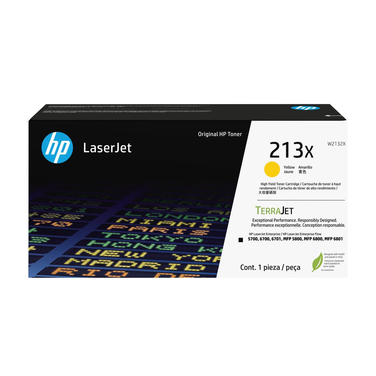Тонер-картридж HP 213X Yellow LaserJet (W2132X)