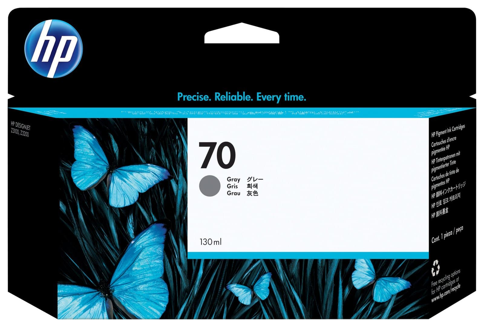 Струйный картридж HP 70 130 ml Gray DesignJet (C9450A)