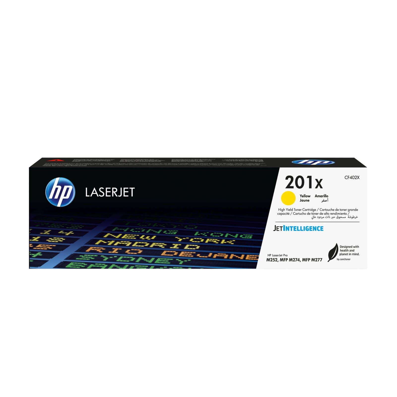 Тонер-картридж HP 201X повышенной ёмкости Yellow LaserJet (CF402X)