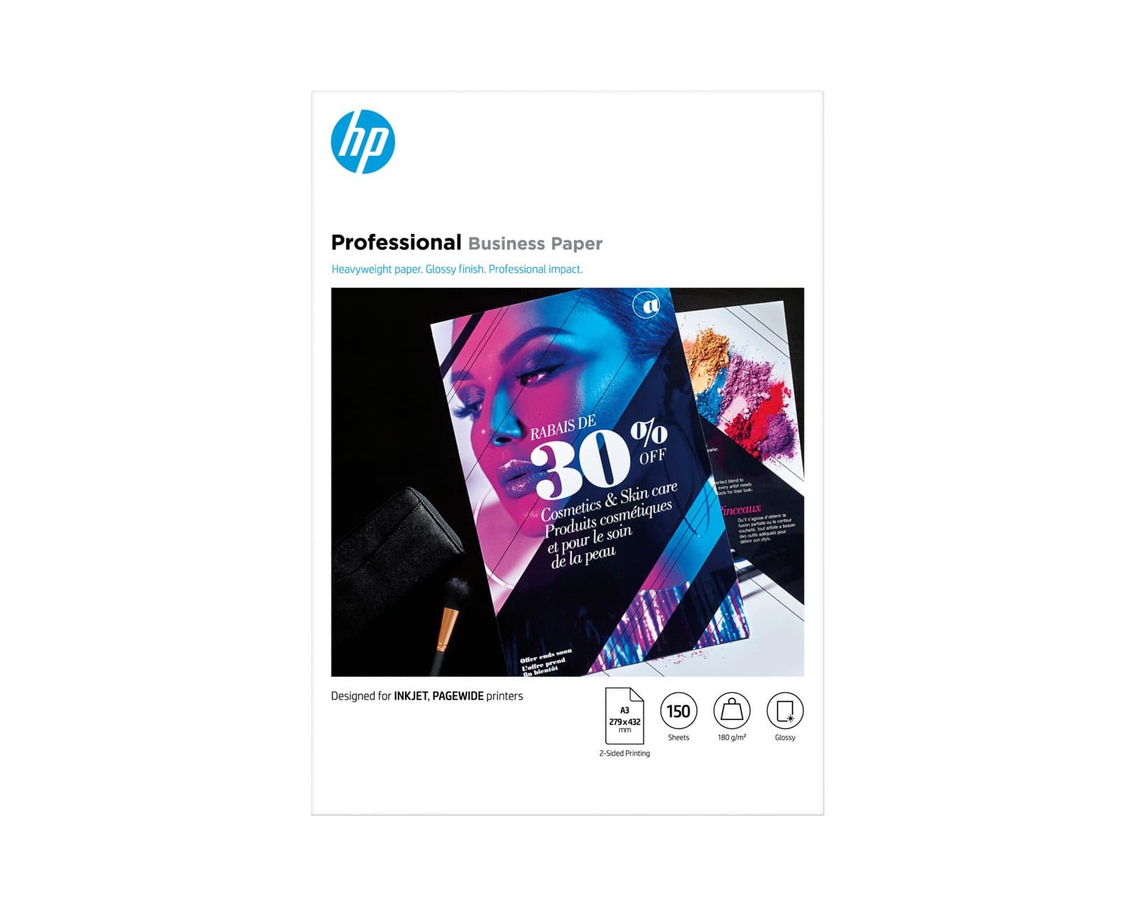 бумага HP Professional Multi-use Glossy FSC Paper 180 gsm-150 sht/A3/297 x 420 mm (7MV84A)