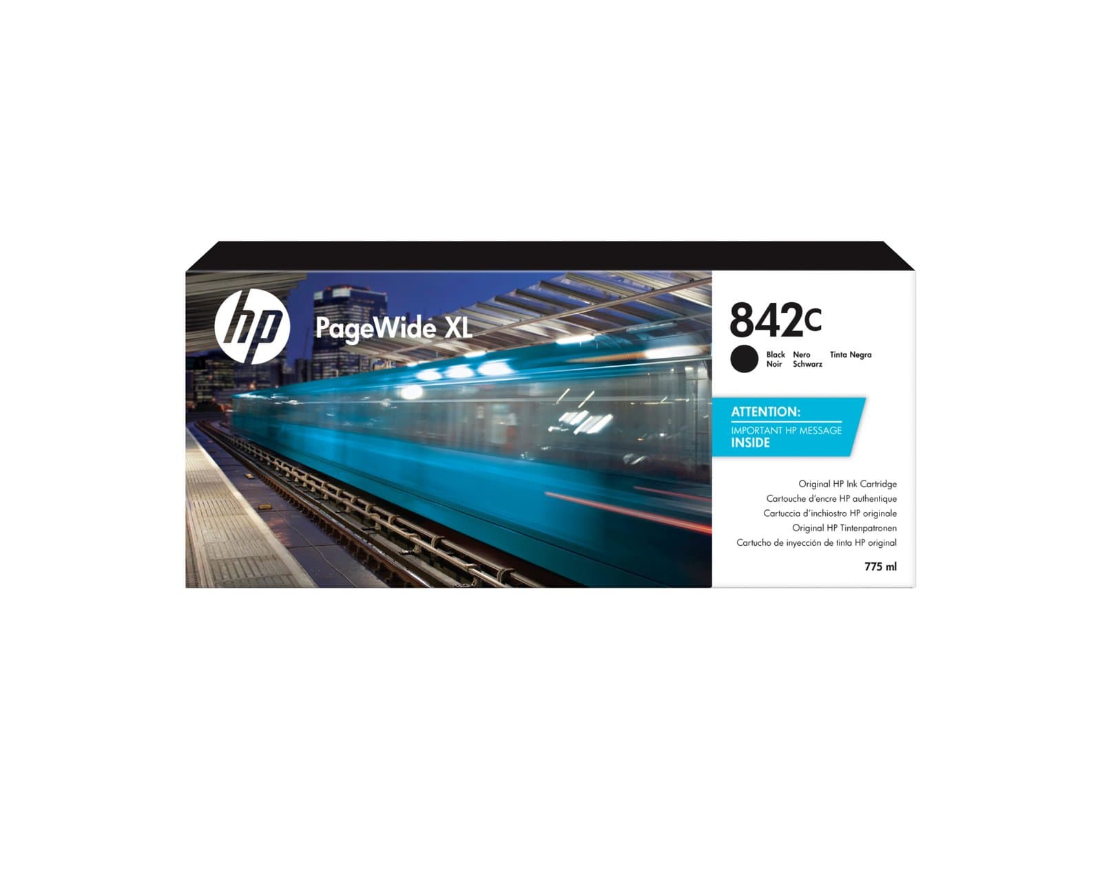 Струйный картридж HP 842C 775 ml Black PageWide XL (C1Q53A)