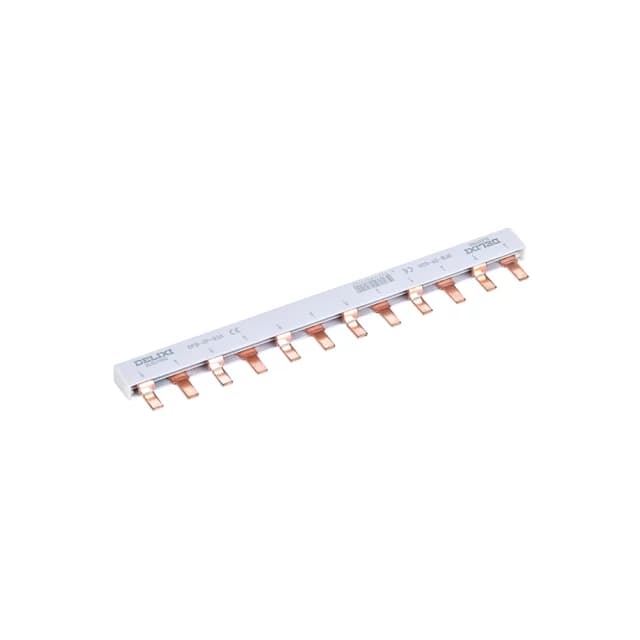 Гребенчатая шина (busbar) Delixi DF Busbar 3P 63A, 12 модулей, with terminal cover (DHADFB3P63A12WG)