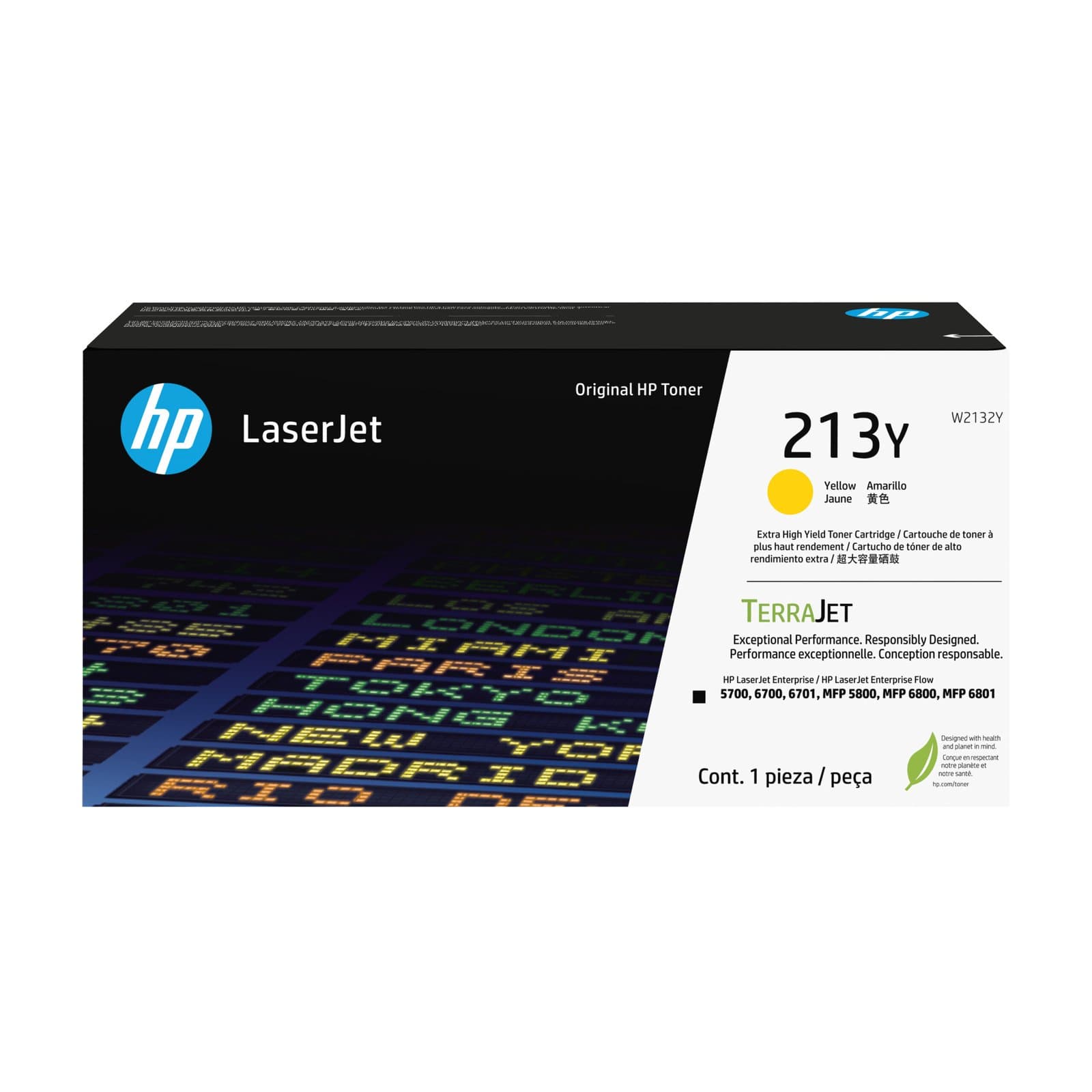 Тонер-картридж HP 213Y Yellow LaserJet (W2132Y)
