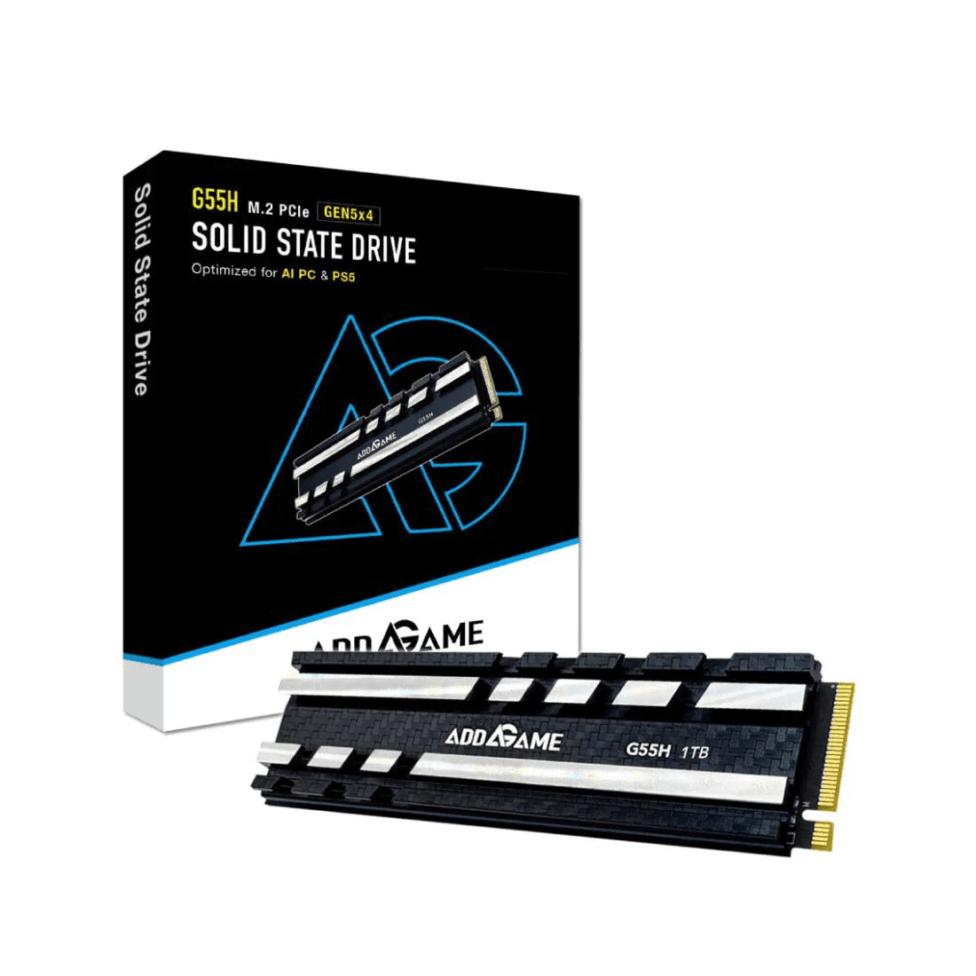 SSD Addlink 1TB G55H M.2 2280 PCIe GEN5X4 NVMe heatsink ad1TBG55HM2P