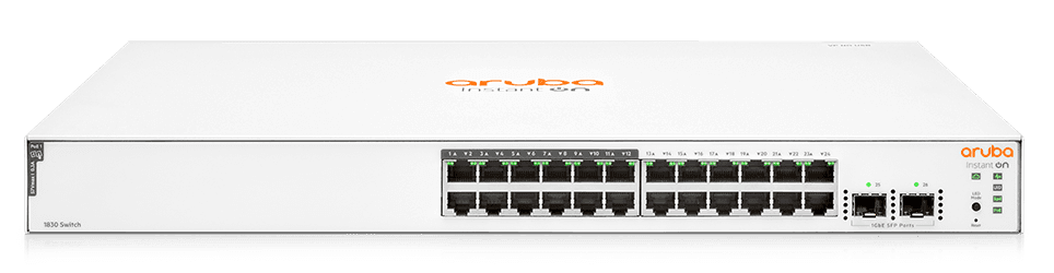 Switch HPE Aruba Instant On 1830 24G 12p Class4 PoE 2SFP 195W (JL813A)