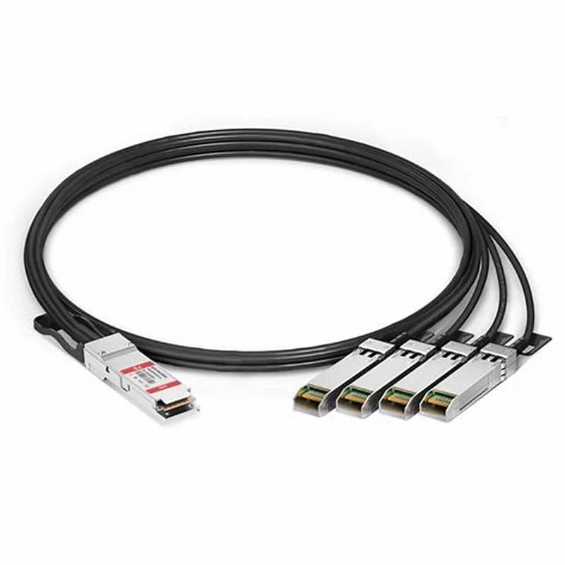 Cisco 100GBase Passive Copper Splitter Cable, Network splitter, QSFP to SFP25G, 2 m (QSFP-4SFP25G-CU2M)