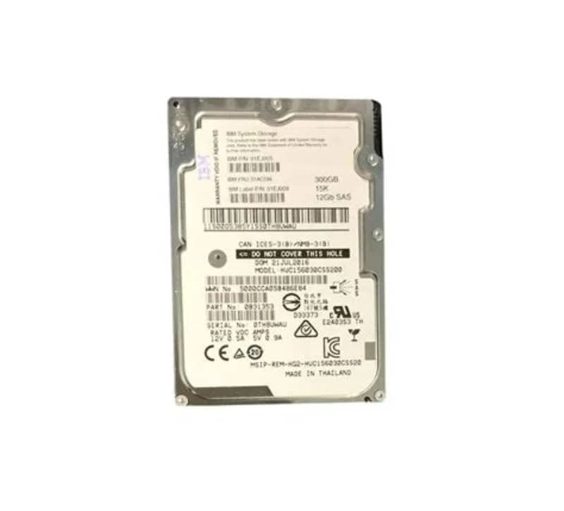IBM 300GB SAS 12G 15K SFF 2.5'', Жёсткий диск, Serial Attached SCSI (SAS) (01AC594)