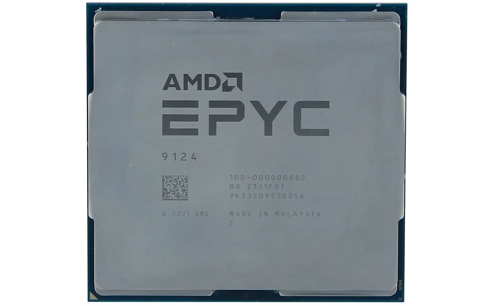 AMD EPYC 9124, 3 GHz, 16-core, 32 threads, 64 MB cache, Socket SP5 (100-000000802)