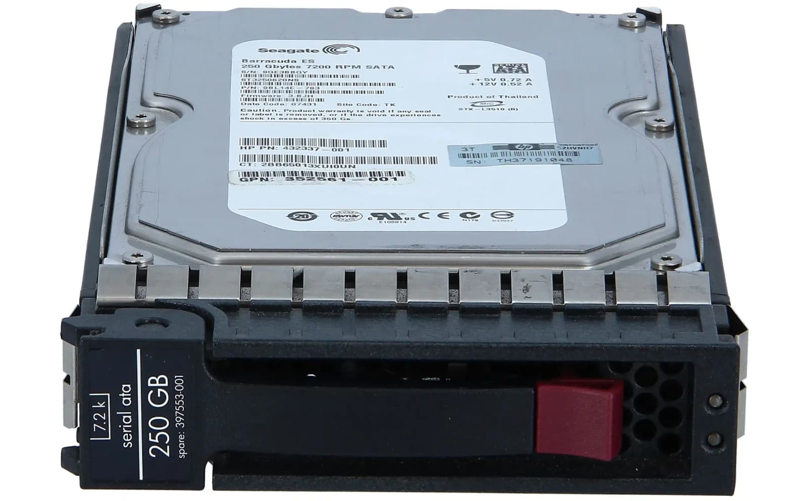 HPE HP 250GB 7.2K 1.5G SATA 3.5INCH HDD (349239-B21)