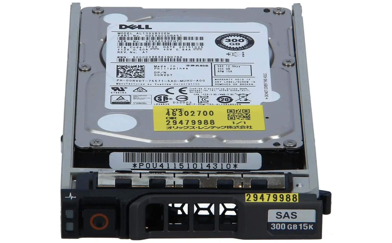 Dell Жёсткий диск, 300 GB, Hot-Swap, 2.5" (6.4 cm) (400-AJRK)